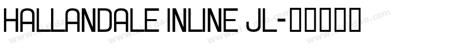 Hallandale Inline JL字体转换